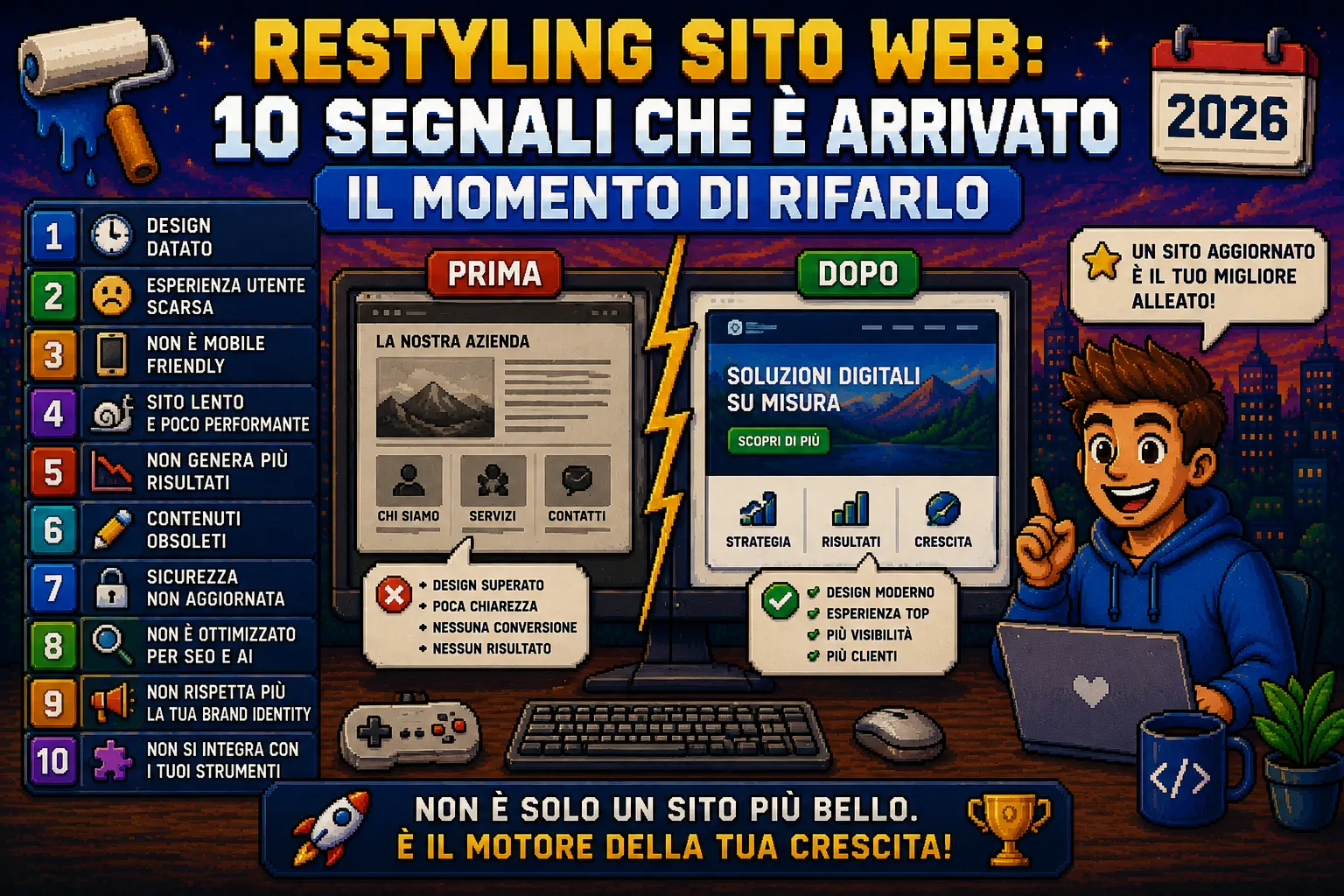 Restyling sito web- 10 segnali che è ora di rifarlo