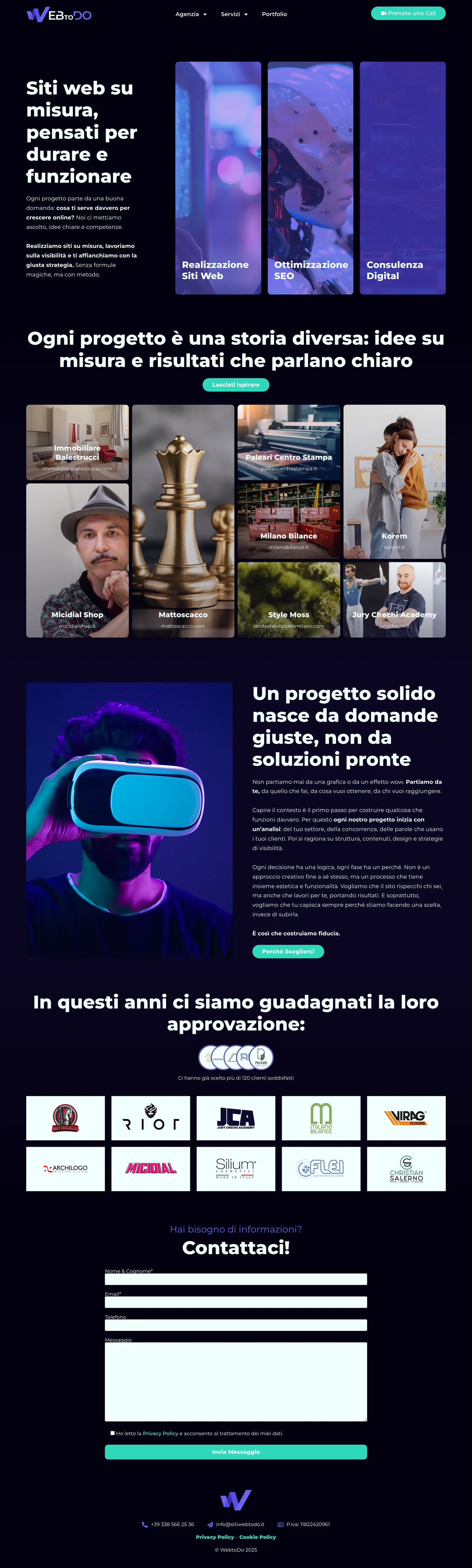 Sito WebToDo, pagina completa